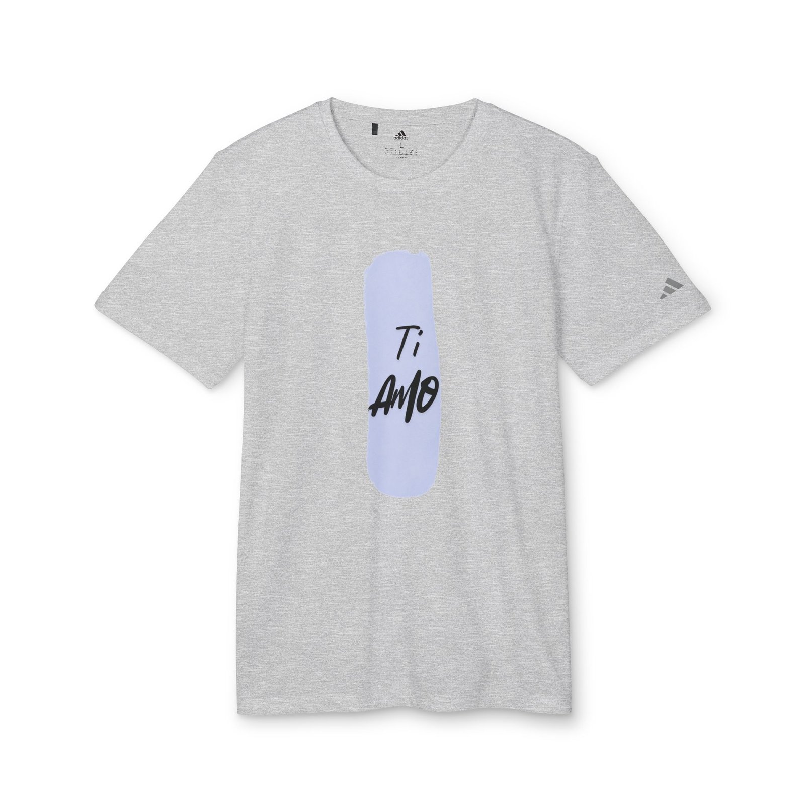 Adidas - Ti Amo Graphic T-Shirt — Minimalist Brushstroke Love Tee - Image 5