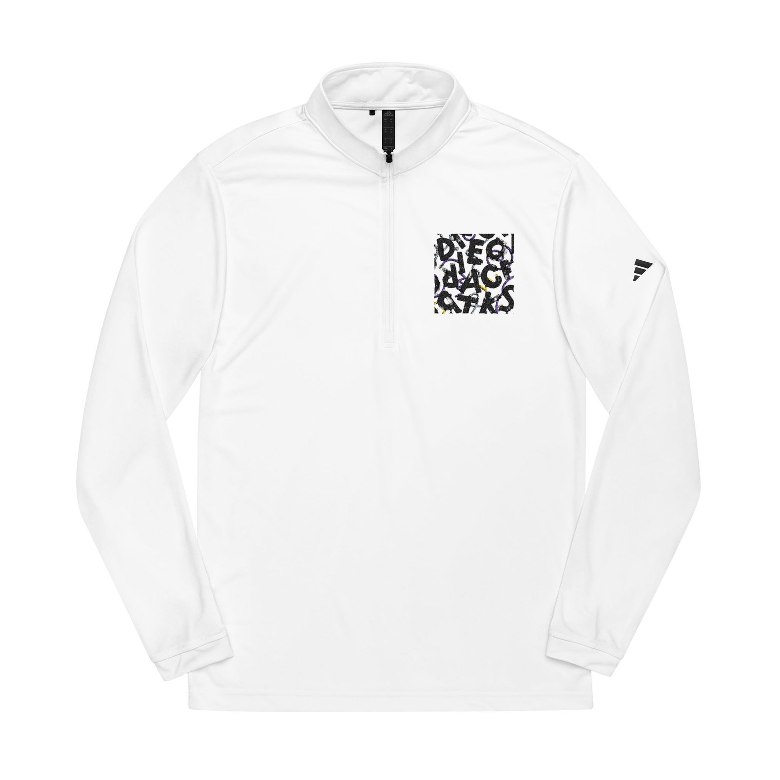 Adidas - Quarter-Zip Pullover - Embroidered Leopard Patch - Image 8