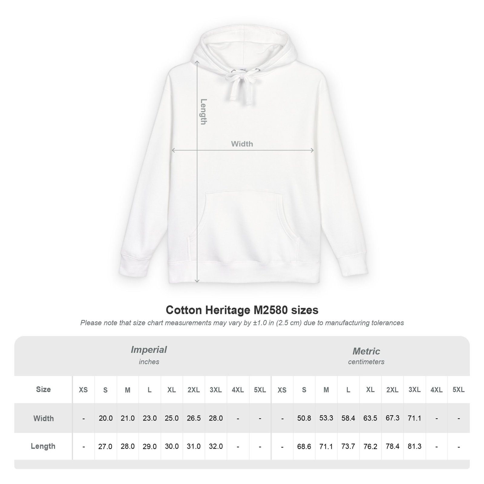 Cotton Heritage - Minimalist Hoodie — Small Chest Calligraphy Design - Image 7