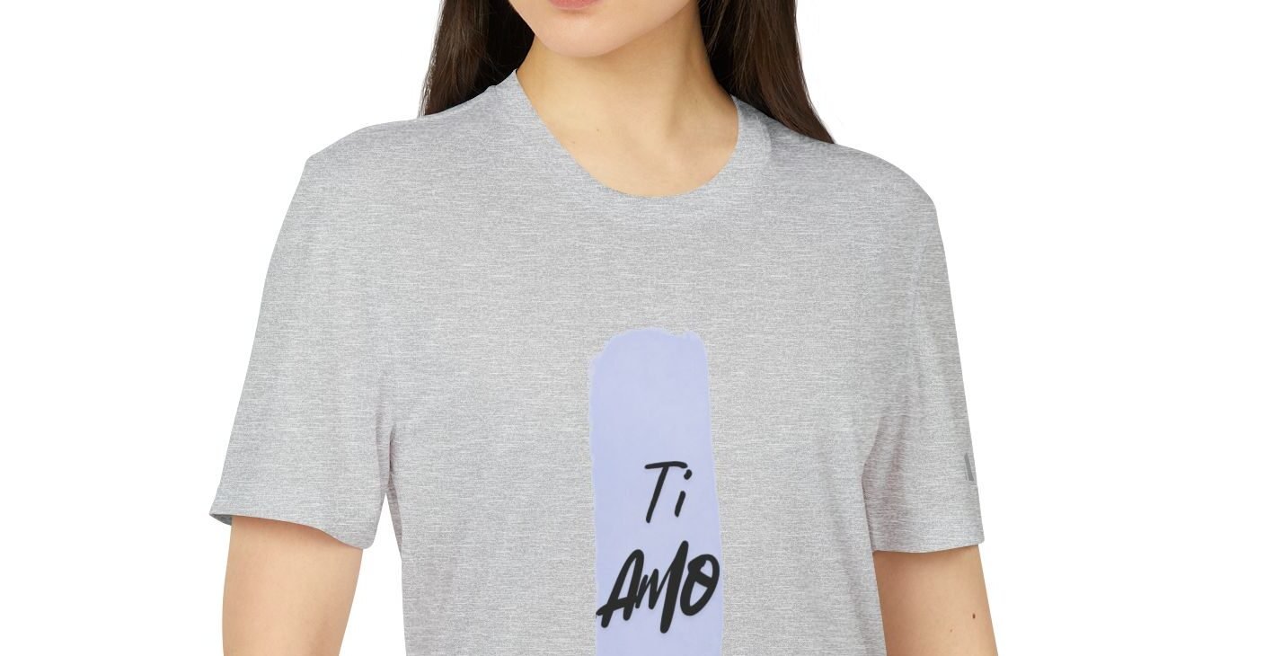 Adidas - Ti Amo Graphic T-Shirt — Minimalist Brushstroke Love Tee - Image 7