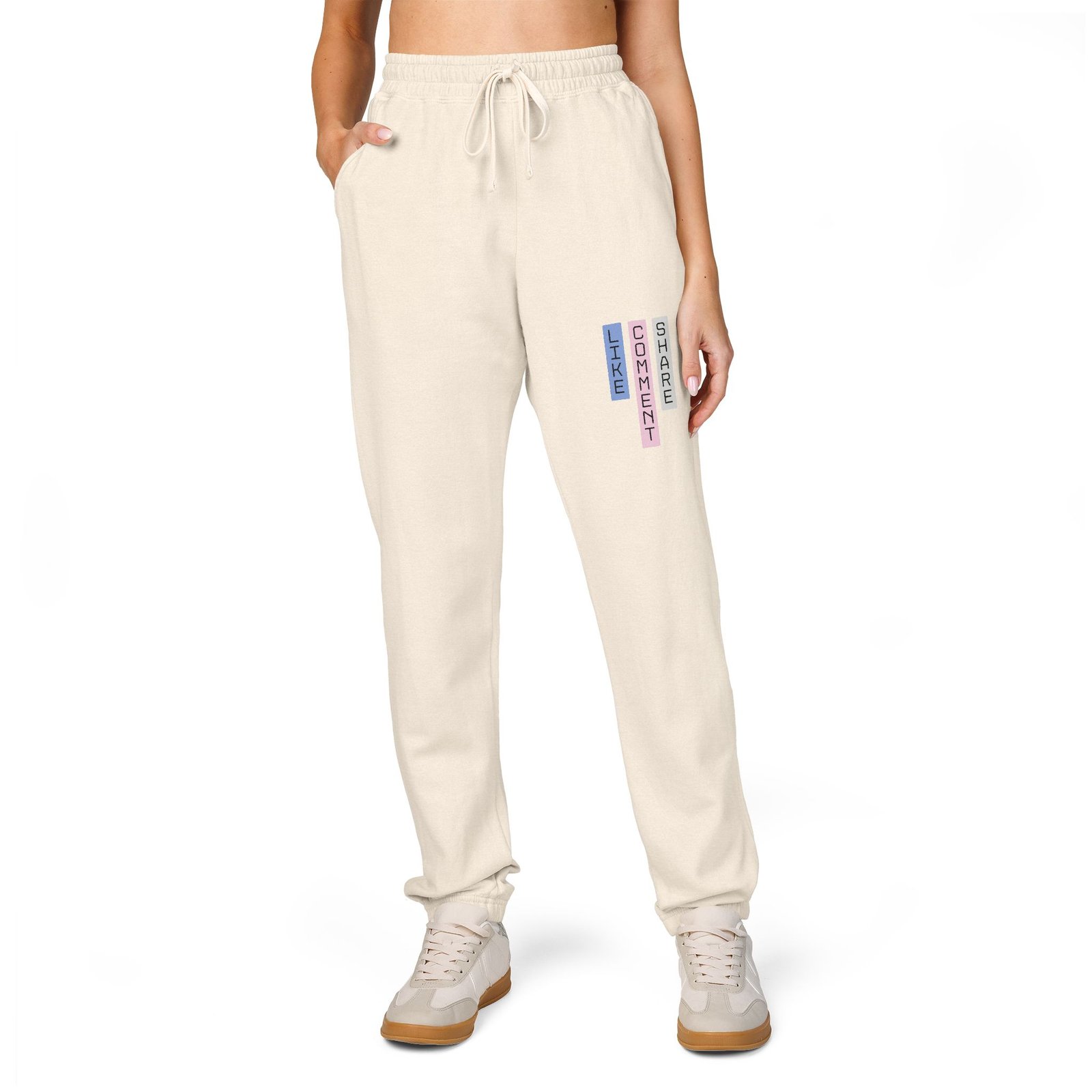 Comfort Colors - Cream Fleece Sweatpants— Cozy Casual Loungewear - Image 7