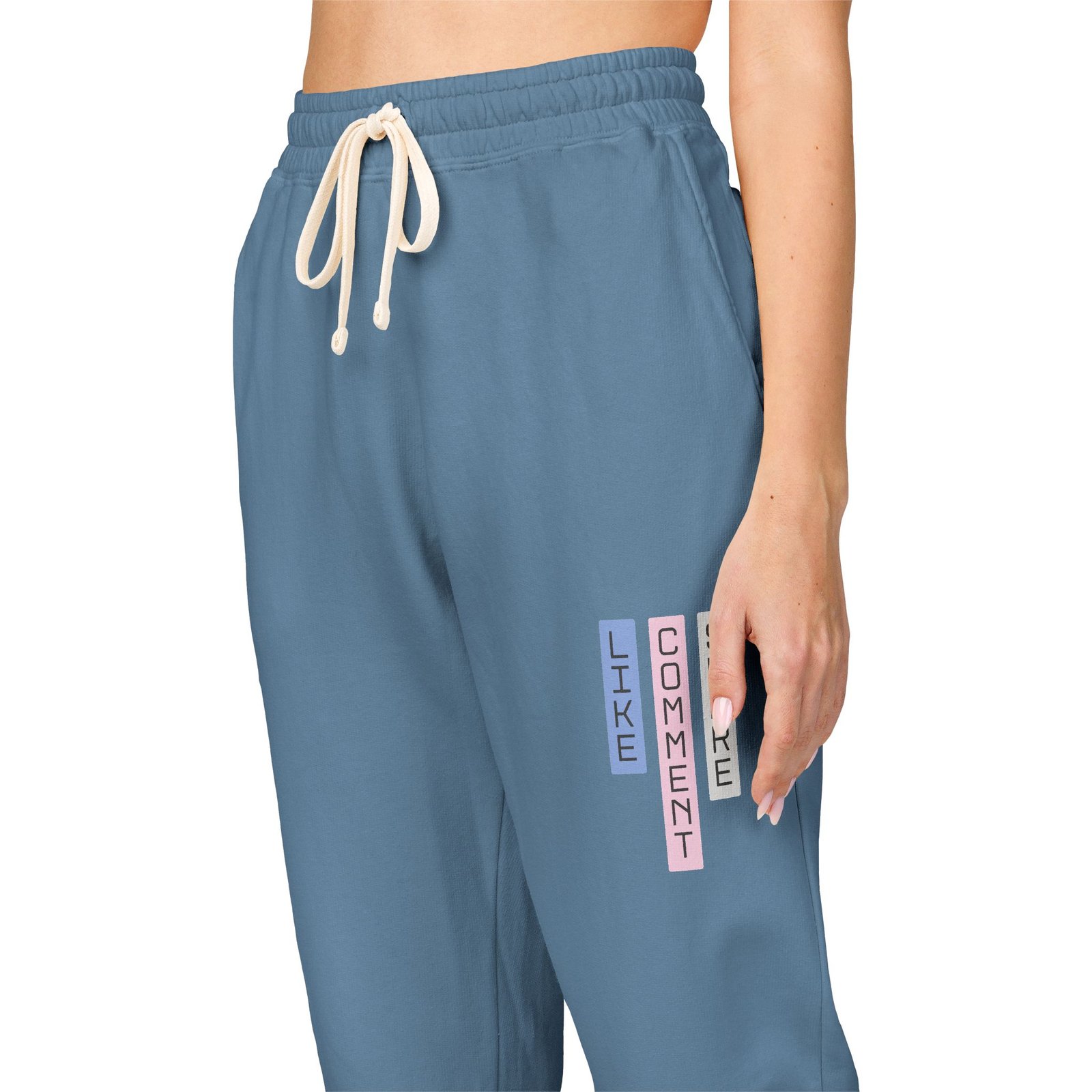 Comfort Colors - Cream Fleece Sweatpants— Cozy Casual Loungewear - Image 4