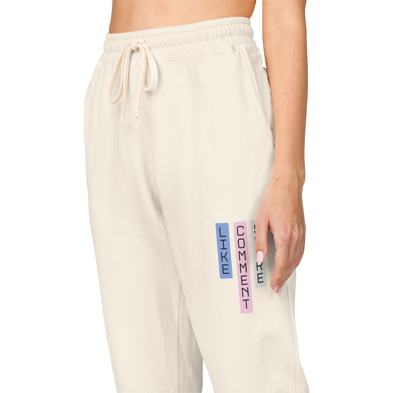 Comfort Colors - Cream Fleece Sweatpants— Cozy Casual Loungewear - Image 9