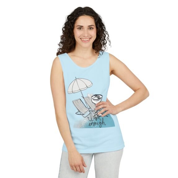 Comfort Colors — I Am Enough Beach Tank Top