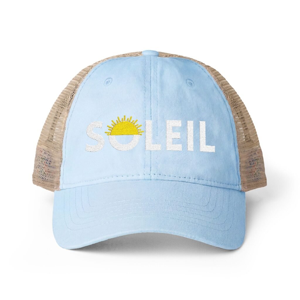 Infinity Her TESS — Women's Blue Washed Mesh-Back Cap