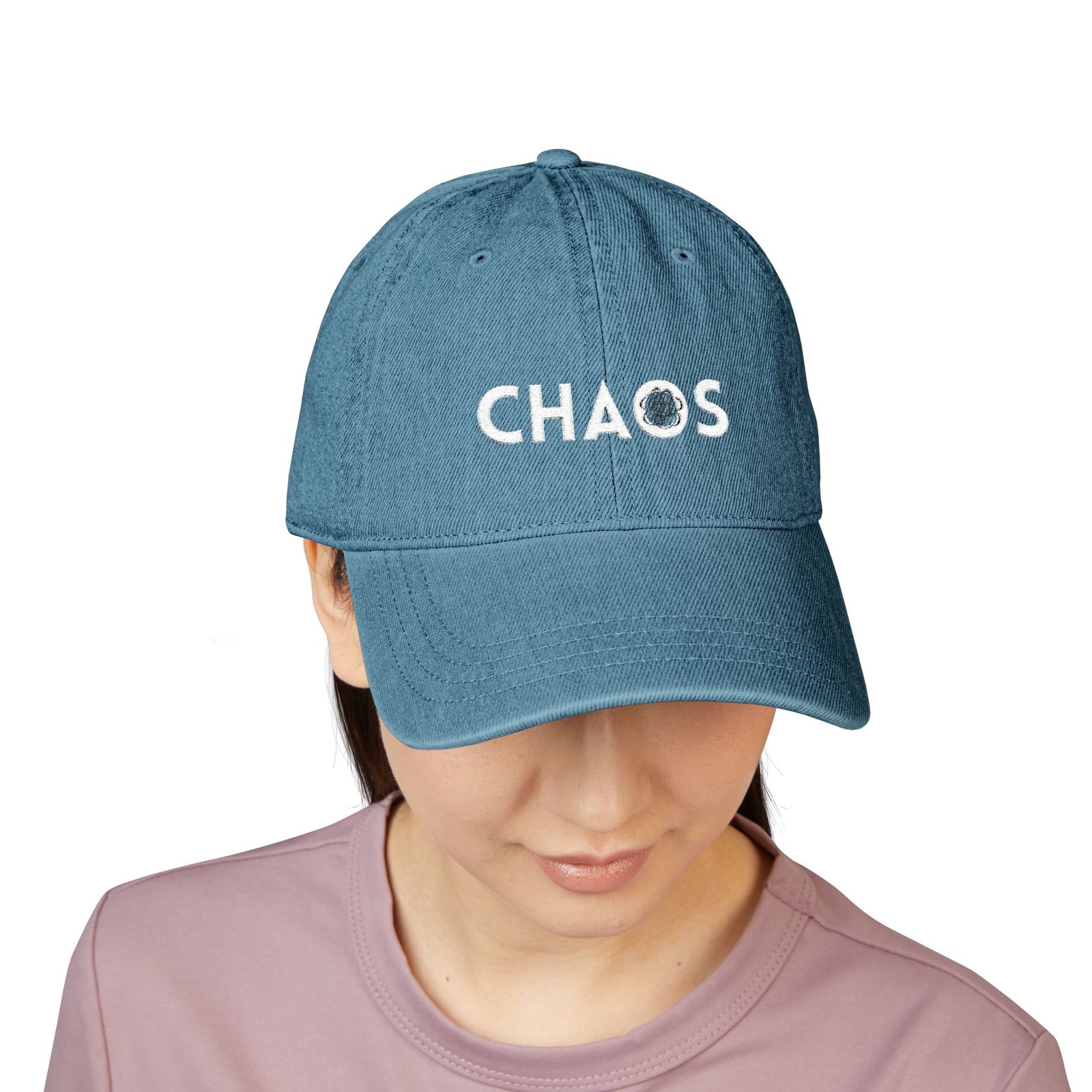 OTTO Cap — Dark Denim Embroidered Hat - Image 4