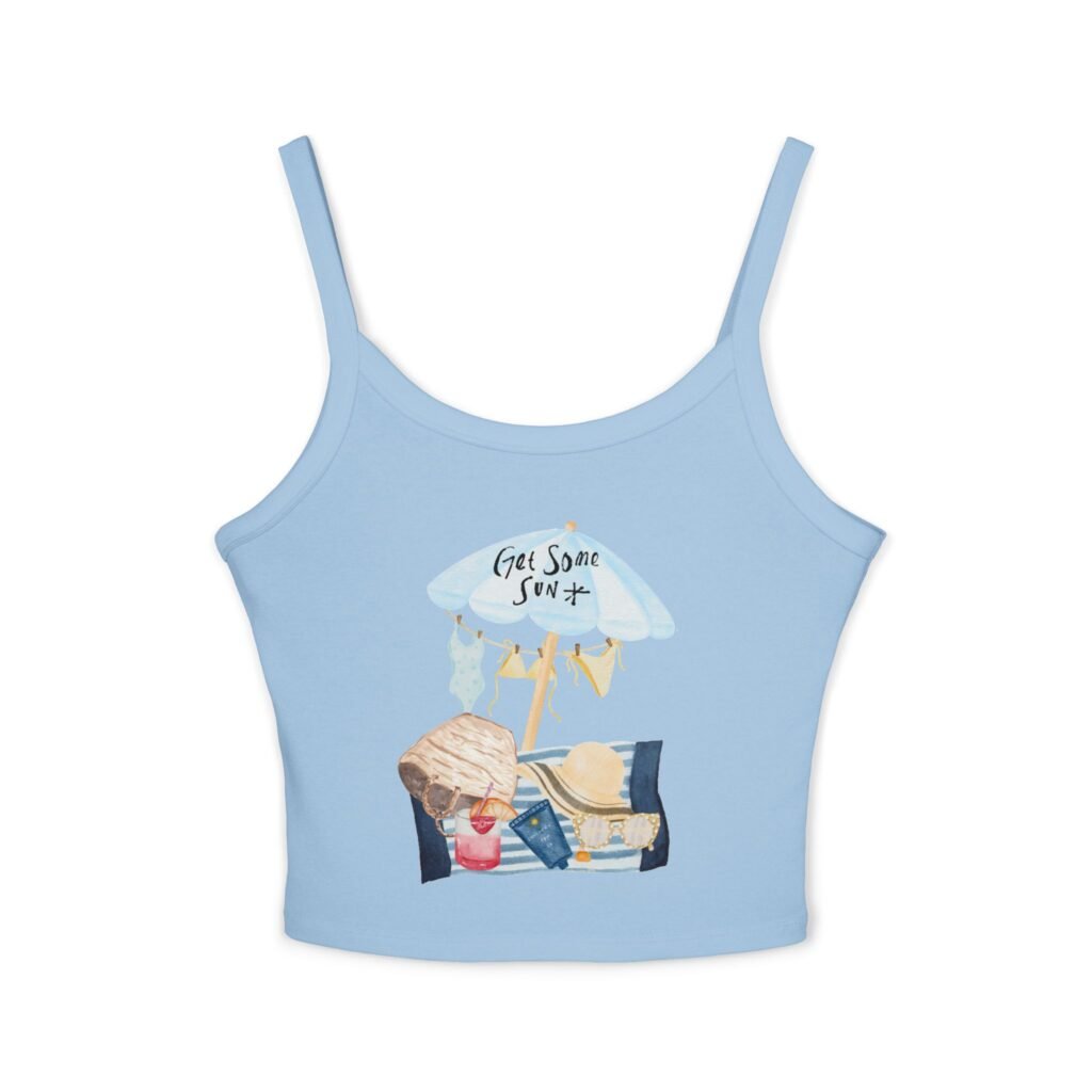 Bella+Canvas — Beach Day Tank Top — Spaghetti-Strap Crop