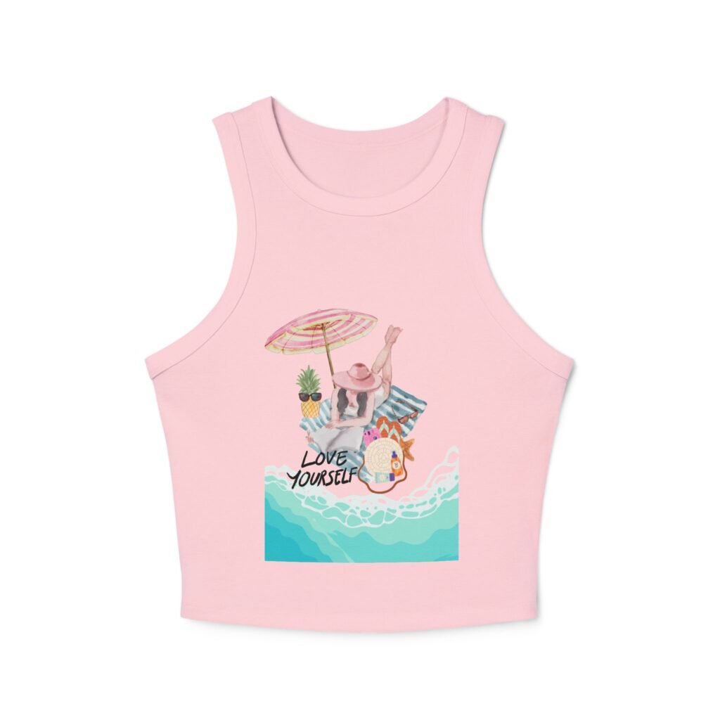 Bella+Canvas — Racer Tank - Beach Vacation Graphic