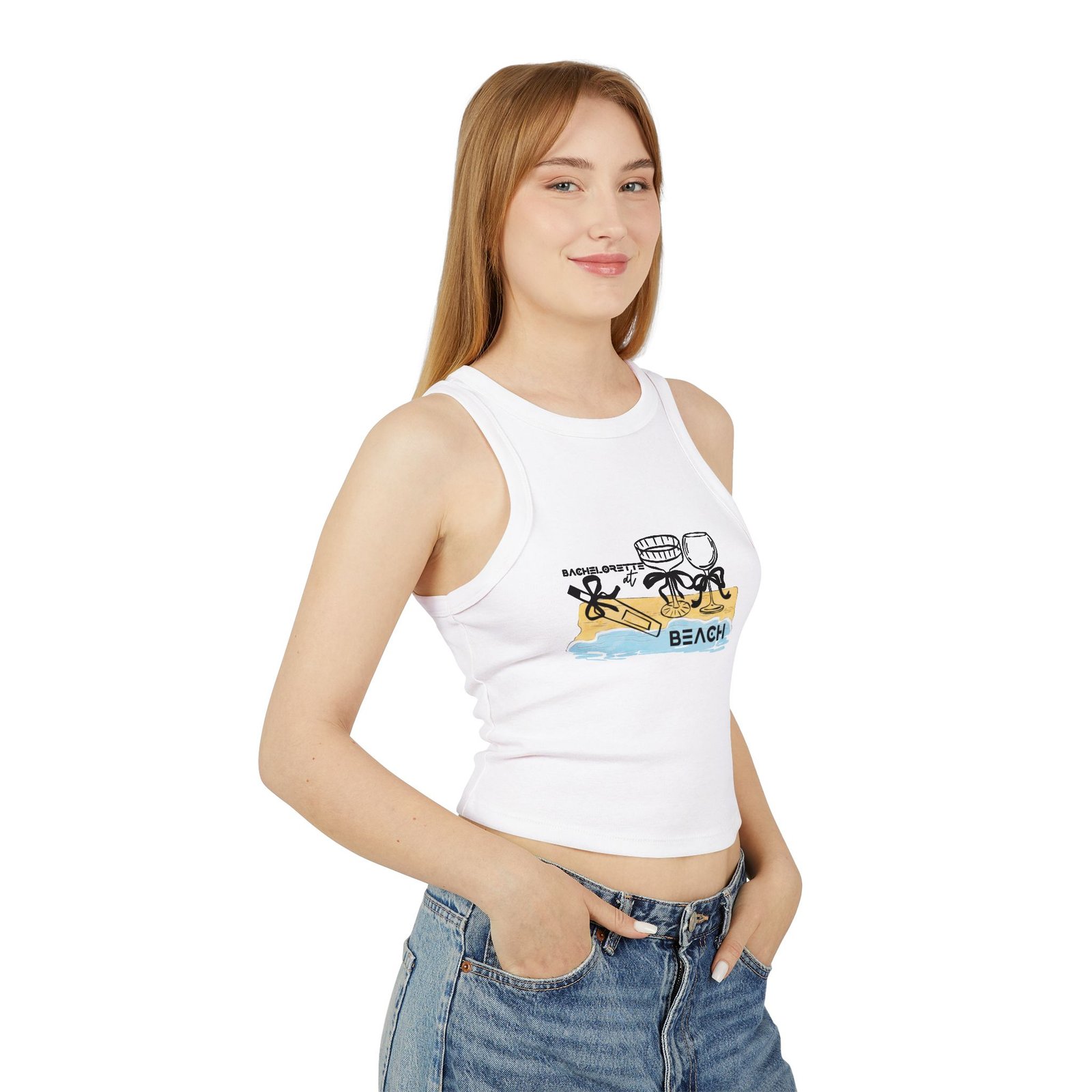 Bella+Canvas — Beach Vibes Racer Tank - Image 9