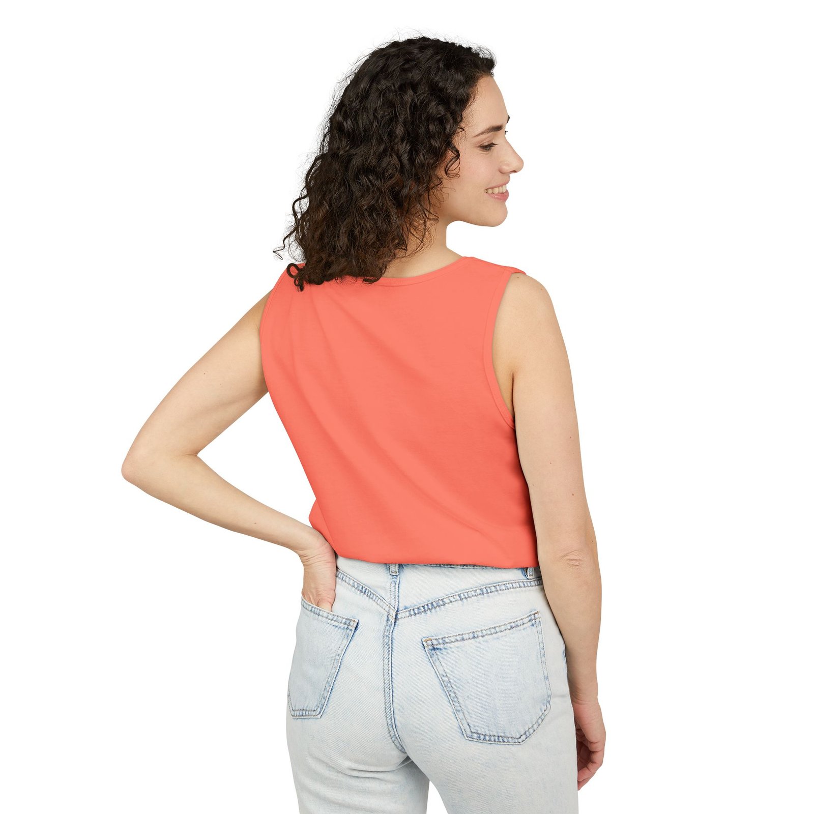 Comfort Colors —Women’s Beach Tank Top — Scooter Sunset Graphic - Image 4