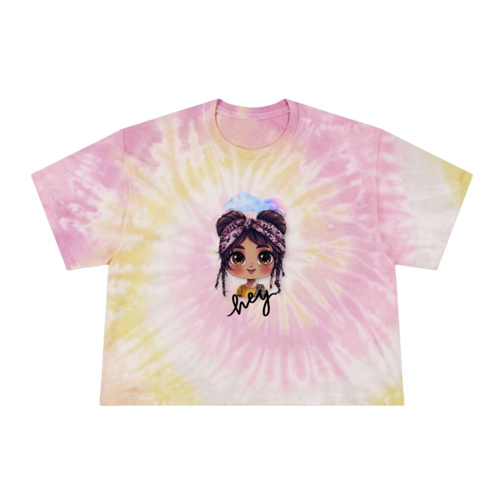 Colortone — Tie-Dye Crop Hey Babydoll Tee