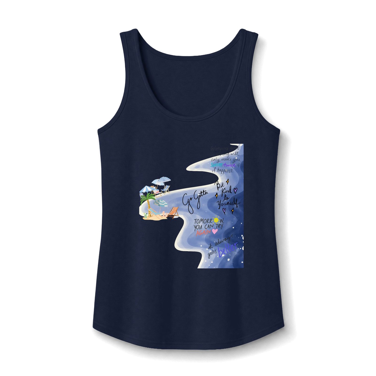 Port & Company — Women's Beachy Watercolor Tank Top - Image 9
