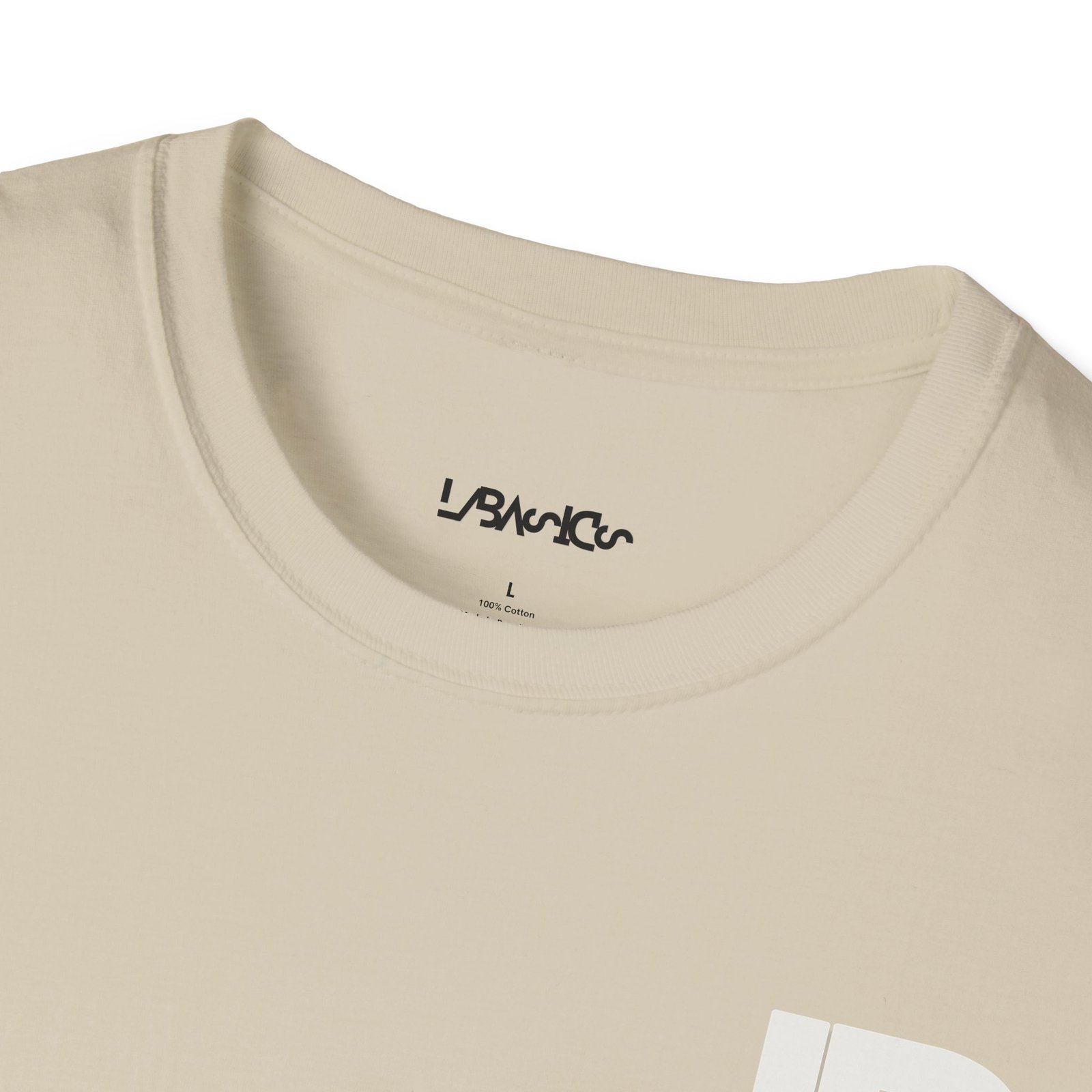 Lily Basics Neutral Soft-style Tee| Minimal 'LB' Logo T-Shirt - Image 4