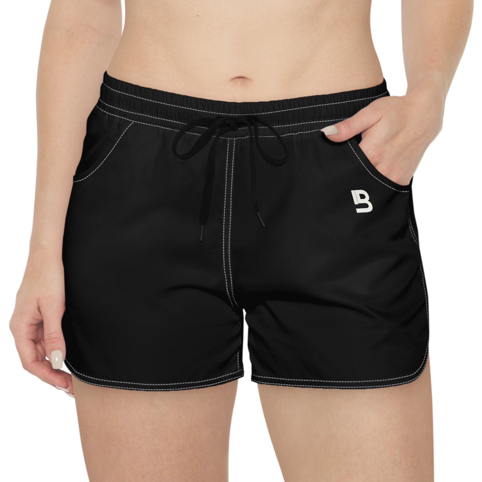 Lily Basics Women's Casual Lounge Shorts - Black - Image 4