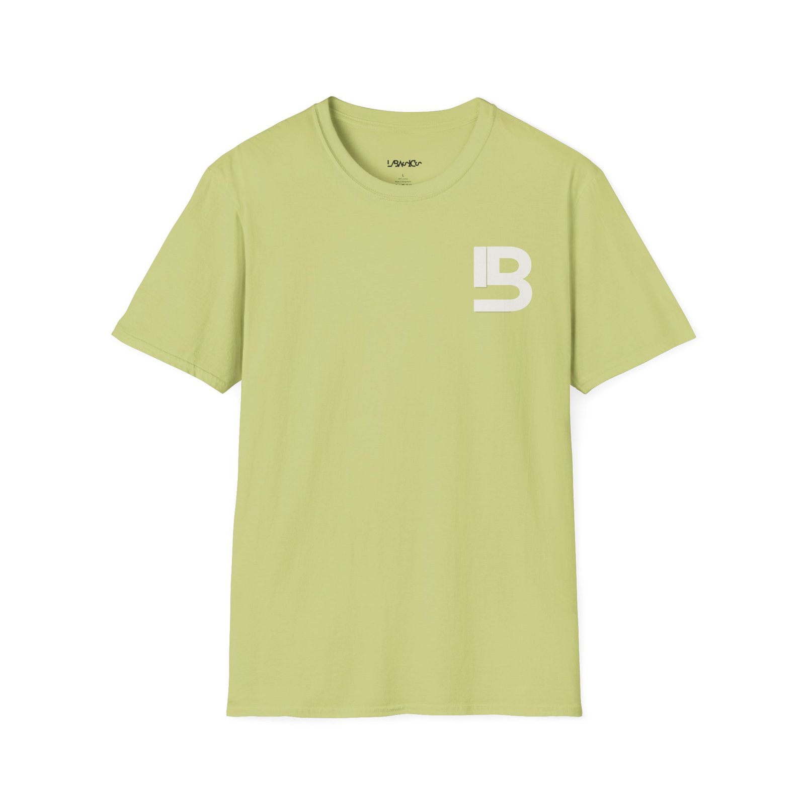 Lily Basics Pistachio Soft-style Tee| Minimal 'LB' Logo T-Shirt