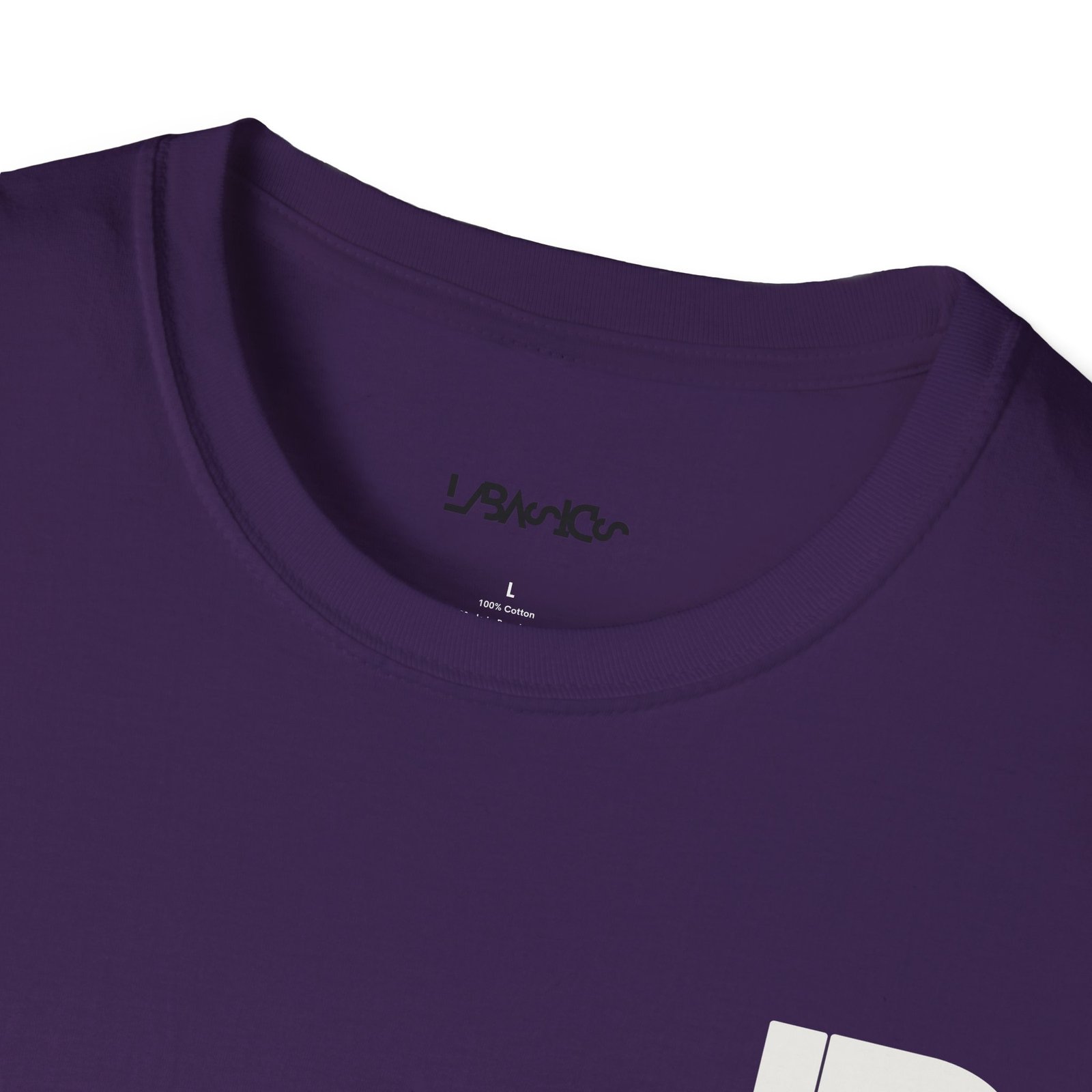 Lily Basics Purple Soft-style Tee | Minimal 'LB' Logo T-shirt - Image 4