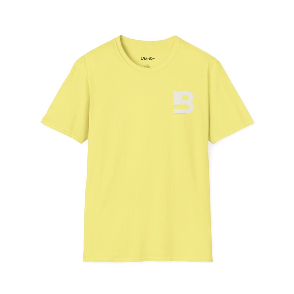Lily Basics Cornsilk Soft-style Tee| Minimal 'LB' Logo T-Shirt