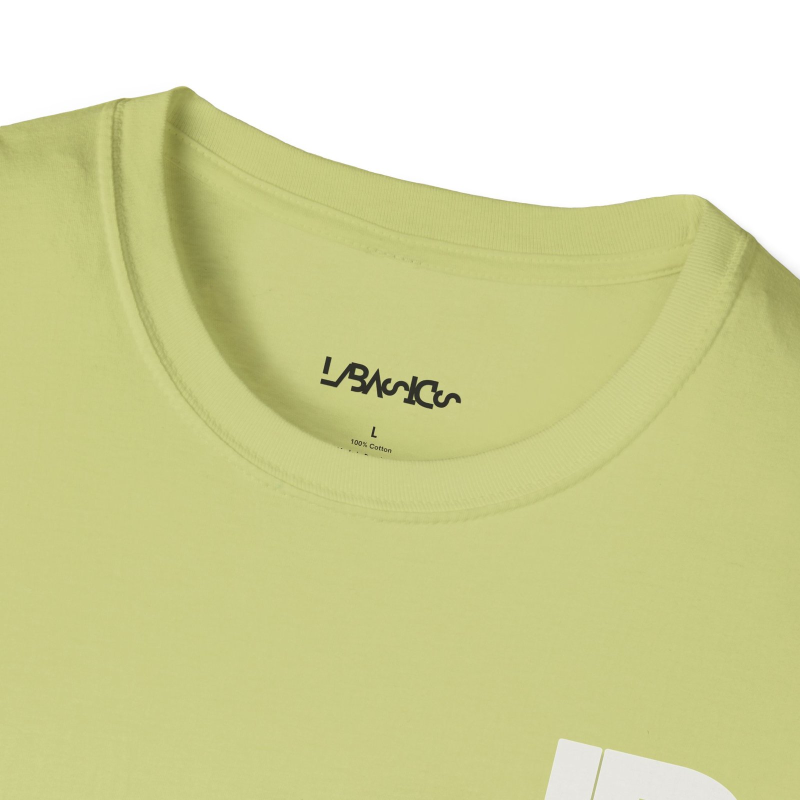 Lily Basics Pistachio Soft-style Tee| Minimal 'LB' Logo T-Shirt - Image 4