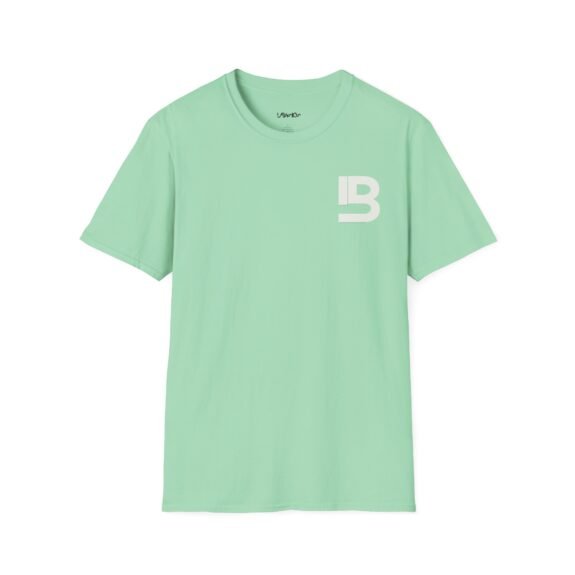Lily Basics Mint Soft-style Tee| Minimal 'LB' Logo T-Shirt