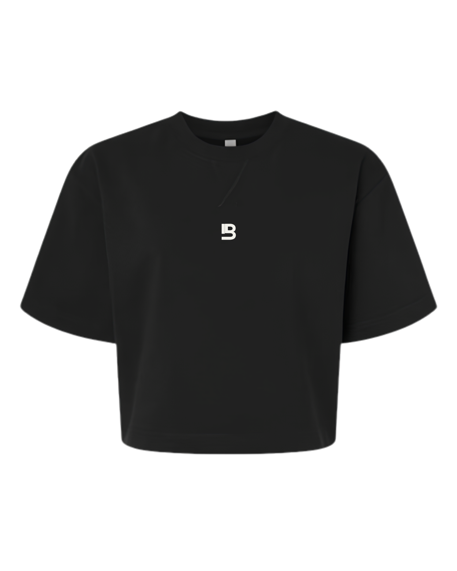Women's Boxy French Terry Tee — Black — Spooky Night - Image 2