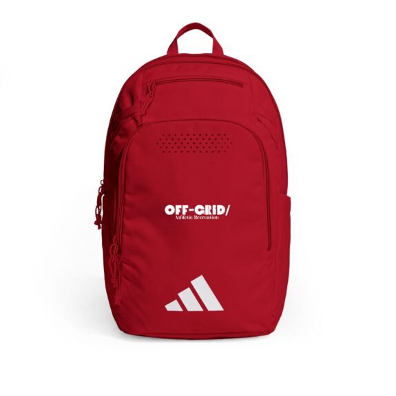 Adidas Custom Backpack — Embroidered 'OFF-GRID' adidas Defender 5 Red