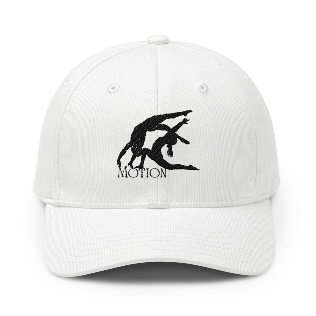 Adidas Custom Fundamental Alliance Cap— Motion Gymnastics Silhouette Embroidered — White