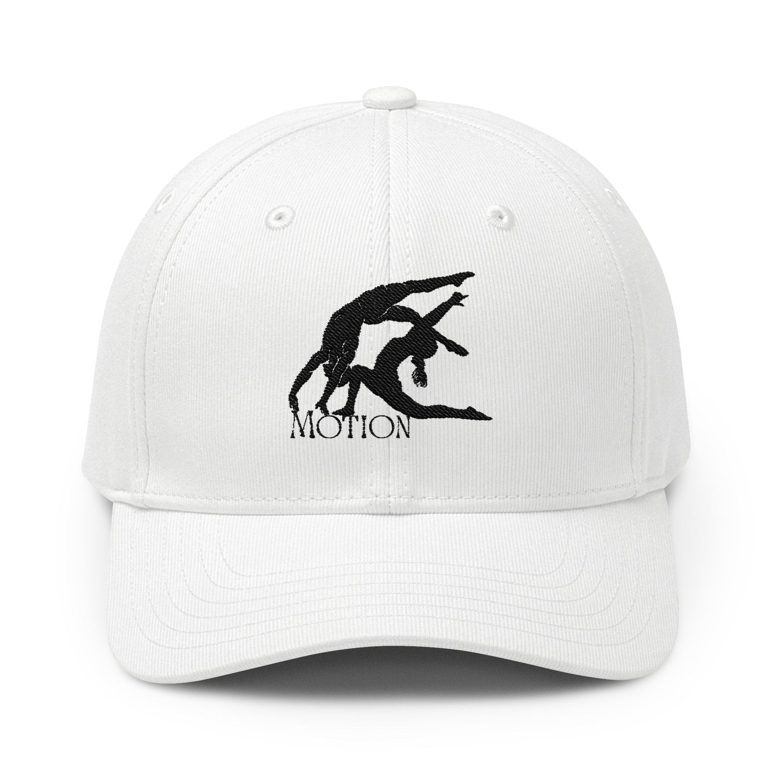 Adidas Custom Fundamental Alliance Cap— Motion Gymnastics Silhouette Embroidered — White