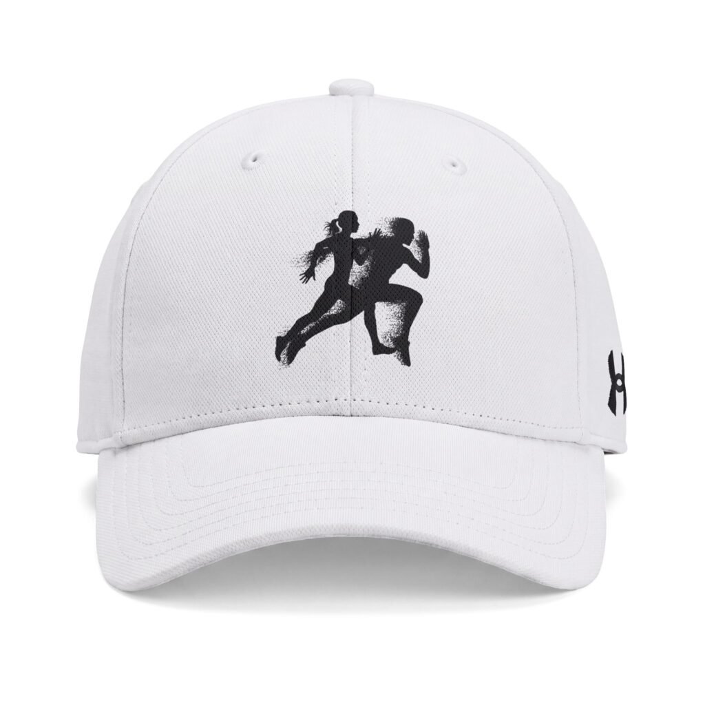 Under Armour Custom Team Blitzing Cap with Sprinting Athlete Graphic