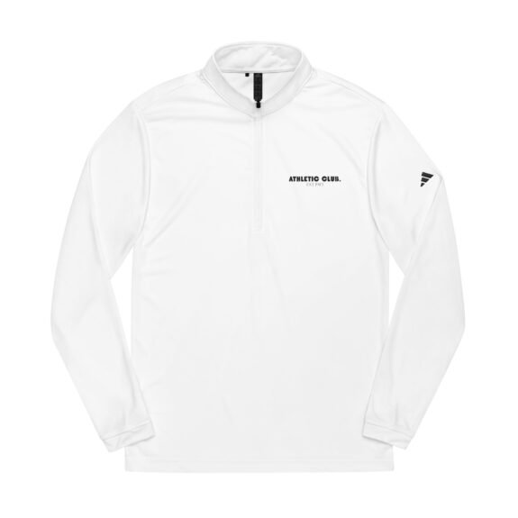 Adidas Custom Embroidered Quarter-Zip Pullover — Minimal Athletic Half-Zip